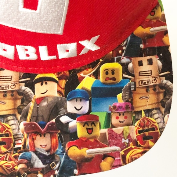 Roblox Snap Back Hat Cap Youth Size OSFM Printed All Over Graphics Bill Clean! - Picture 5 of 12